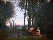 Jean-Baptiste Camille Corot Le concert champetre oil painting on canvas